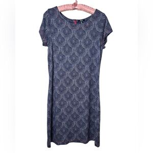 Hatley Nellie Dress Navy with Hot Pink Accents Size Medium Women